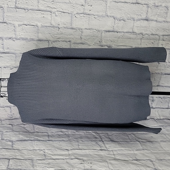 LOVE STORY Silver Beaded‎ Blue Sweater Large - Picture 4 of 5